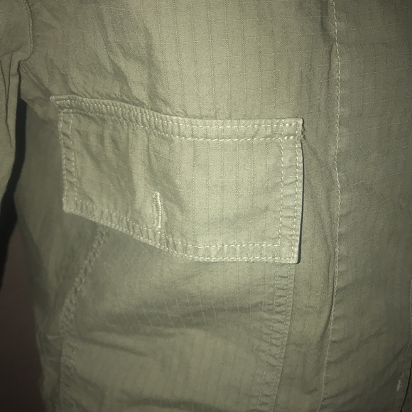Rag and bone army green 3/4 button shirt/jacket women size XS BIN D - Picture 13 of 14